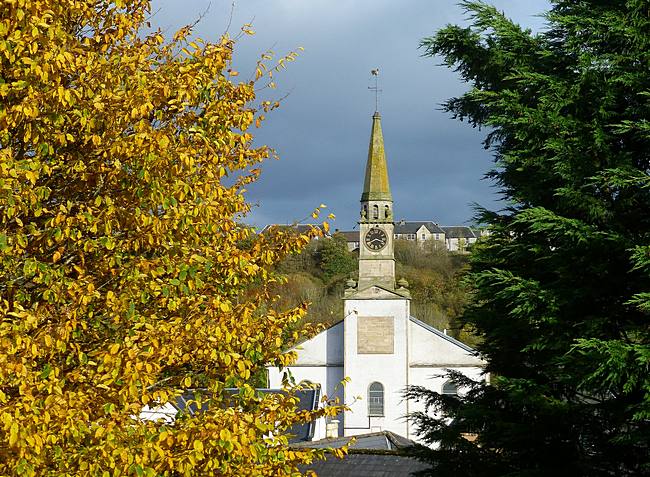 Autumn view of lesmahagow from New Trows Road 2014