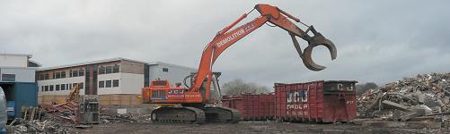 Lesmahagow High School demolition