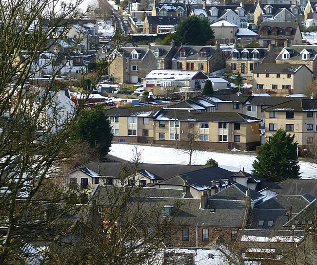 Lesmahagow in the snow