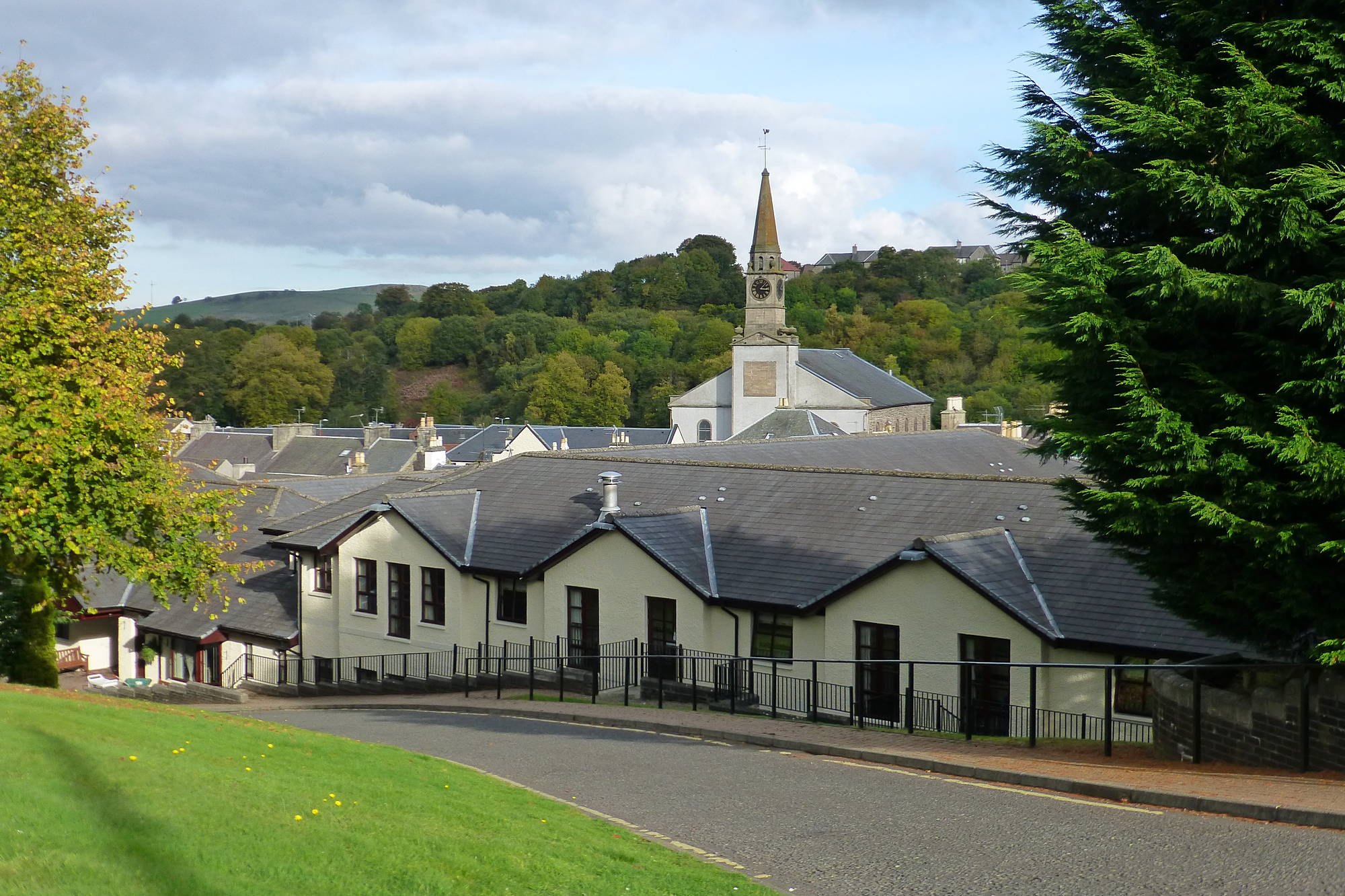 Bankhouse Care Home and Church Spire