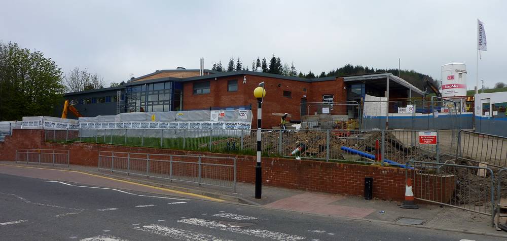 The almost completed new Lesmahagow Milton Primary School