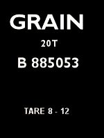 Grain Wagon Plate