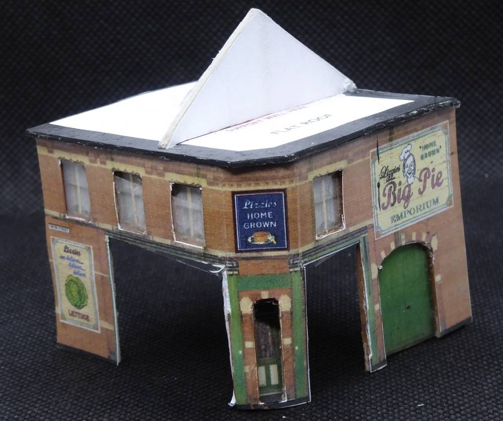 Model of Lizzie's Big Pie Shop
