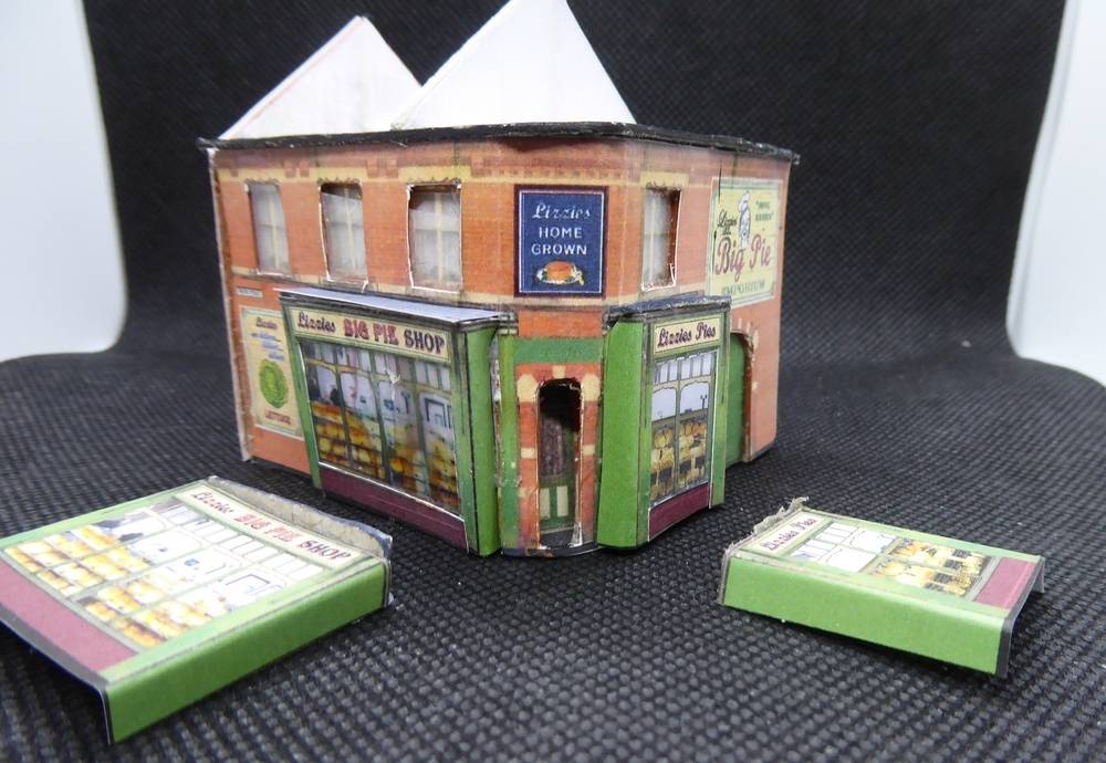 Model of Lizzie's Big Pie Shop