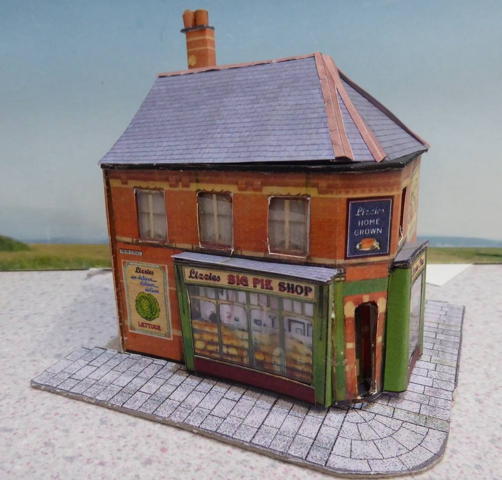 Model of Lizzie's Big Pie Shop