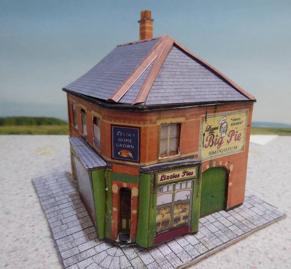 Model of Lizzie's Big Pie Shop