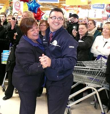 Staff dancing in the aisles